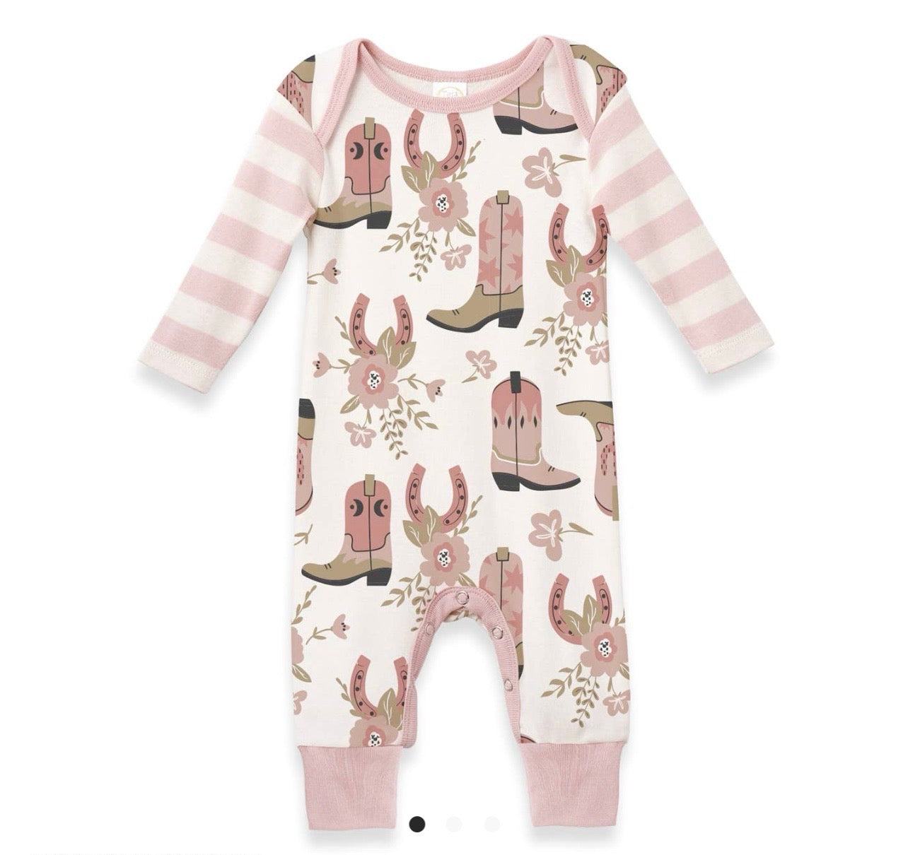 Western Cowgirl Baby Romper