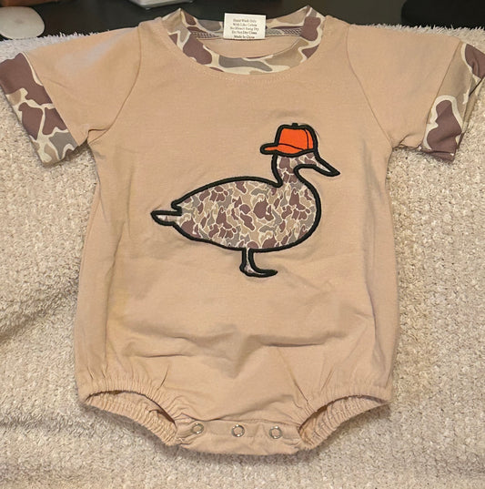 Boys Duck Camo Onesie