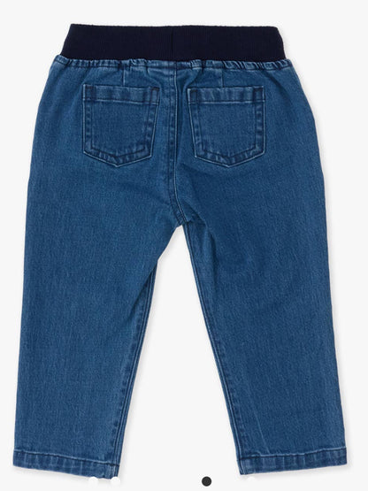 Boys Medium Wash Stretch Denim Pull On